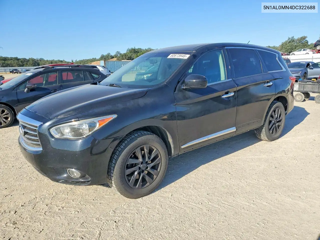 2013 Infiniti Jx35 Base VIN: 5N1AL0MN4DC322688 Lot: 60673946