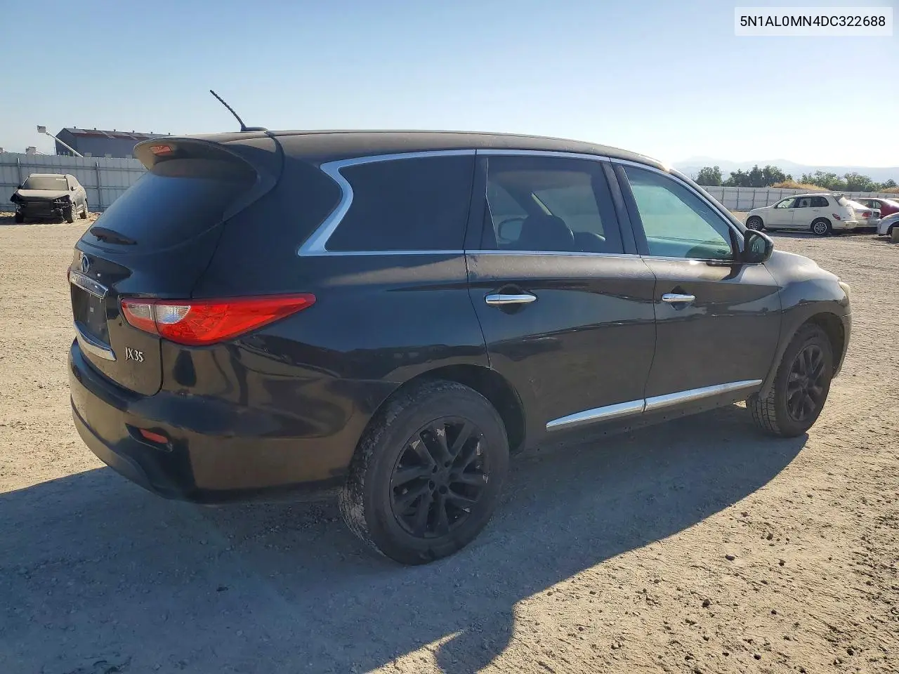 2013 Infiniti Jx35 Base VIN: 5N1AL0MN4DC322688 Lot: 60673946
