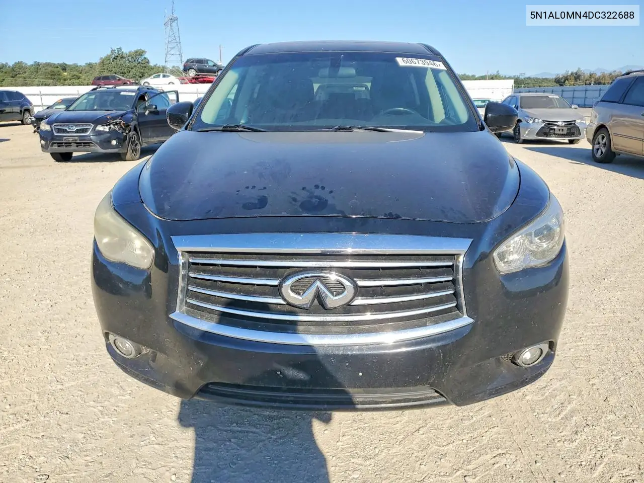 2013 Infiniti Jx35 Base VIN: 5N1AL0MN4DC322688 Lot: 60673946