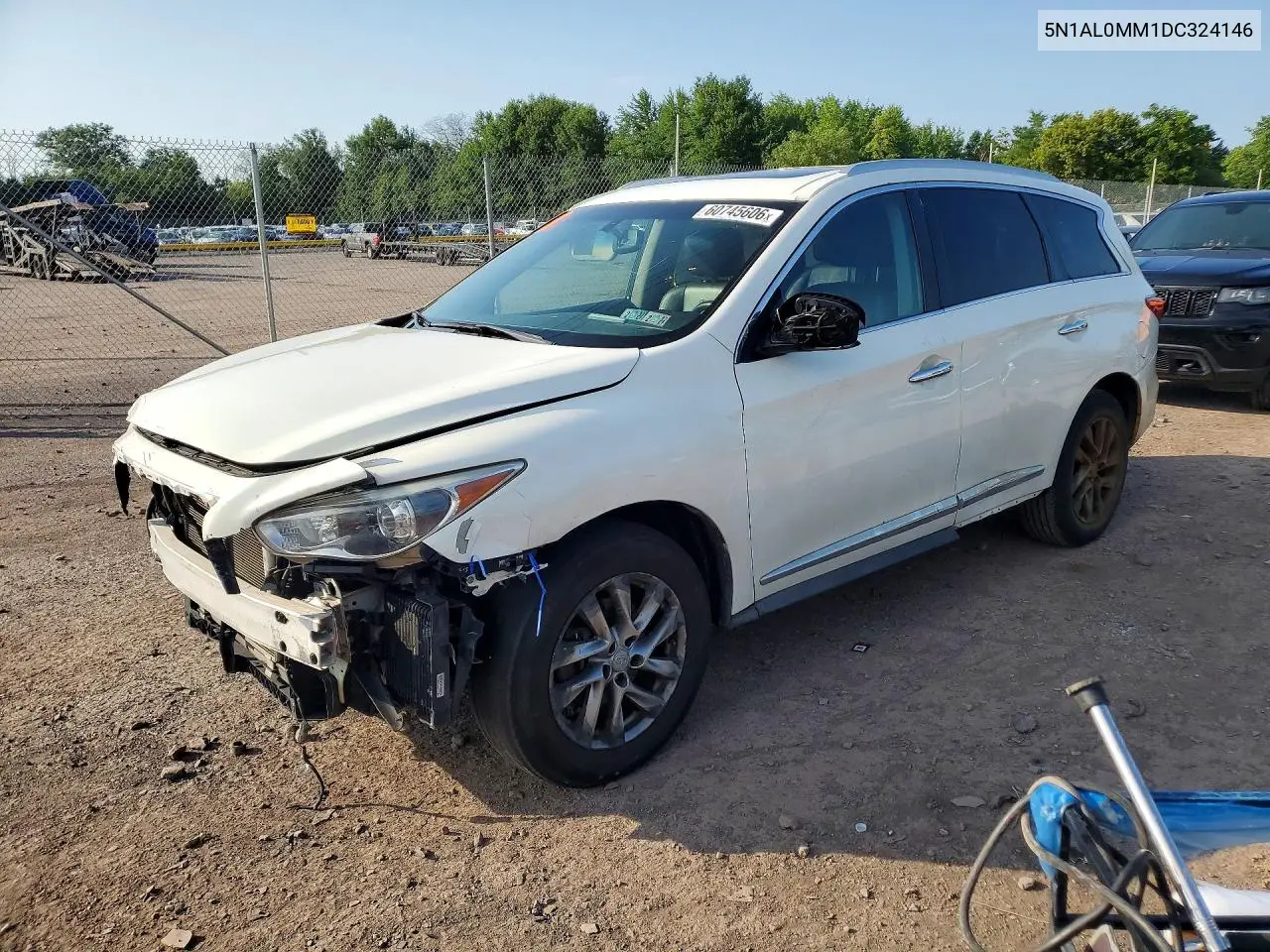 2013 Infiniti Jx35 Base VIN: 5N1AL0MM1DC324146 Lot: 60745606