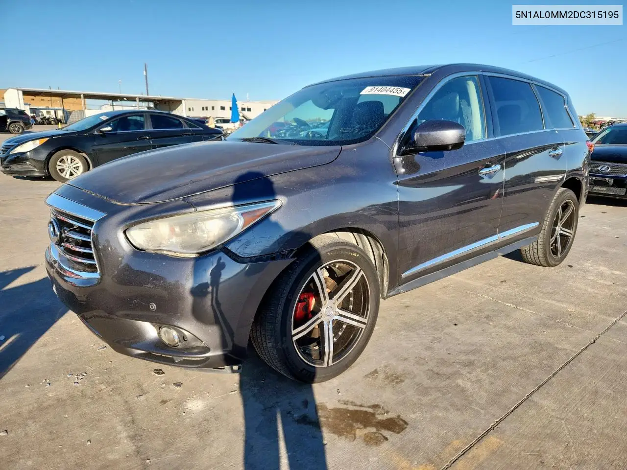 2013 Infiniti Jx35 VIN: 5N1AL0MM2DC315195 Lot: 91404455