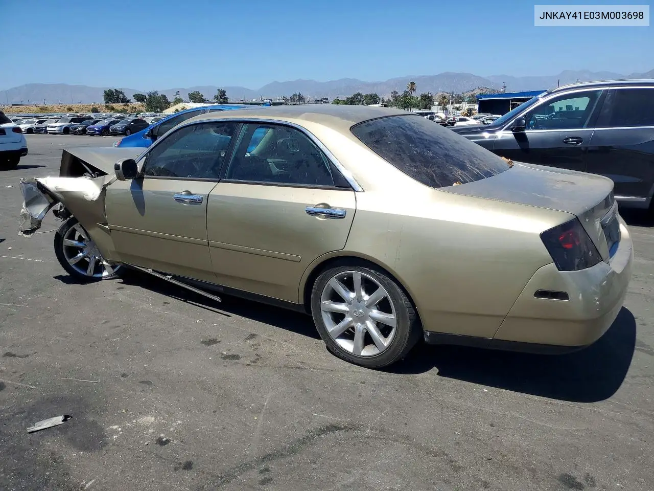 2003 Infiniti M45 Base VIN: JNKAY41E03M003698 Lot: 60462136