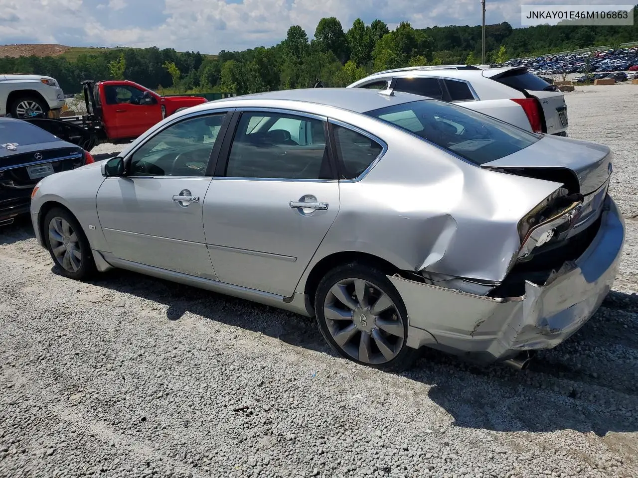 2006 Infiniti M35 Base VIN: JNKAY01E46M106863 Lot: 60529586