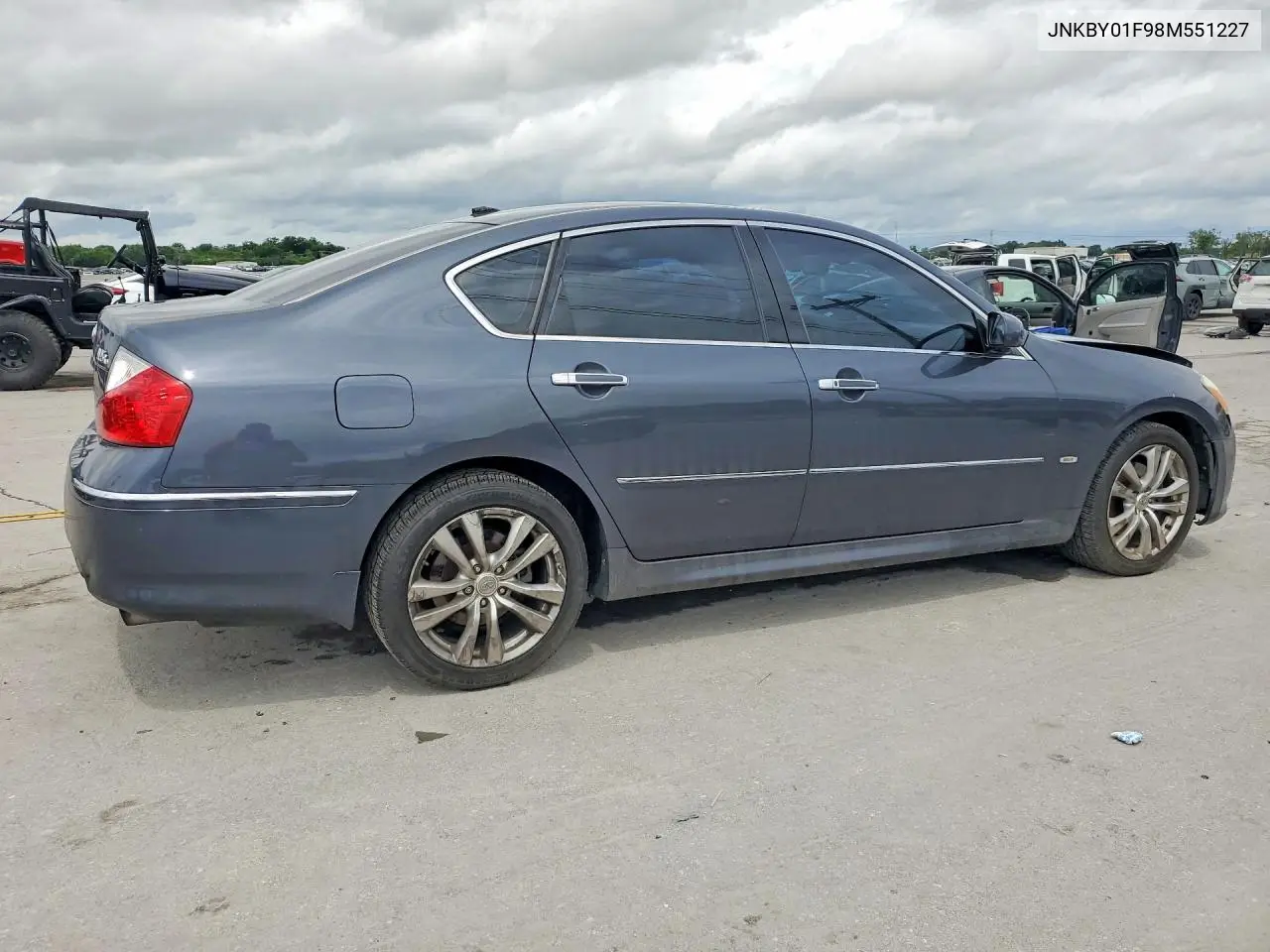 2008 Infiniti M45 X VIN: JNKBY01F98M551227 Lot: 54240256