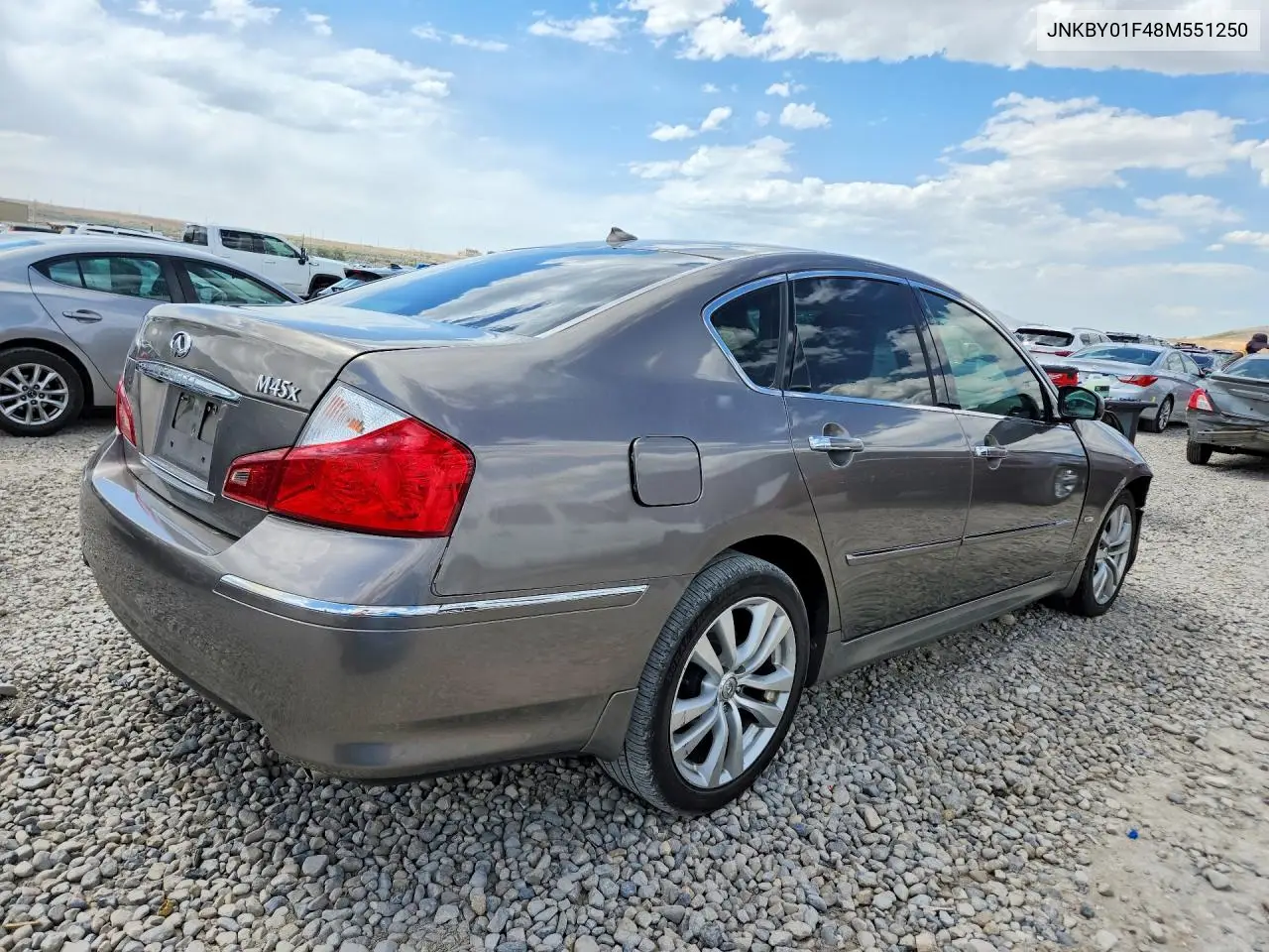 2008 Infiniti M45 X VIN: JNKBY01F48M551250 Lot: 54660636