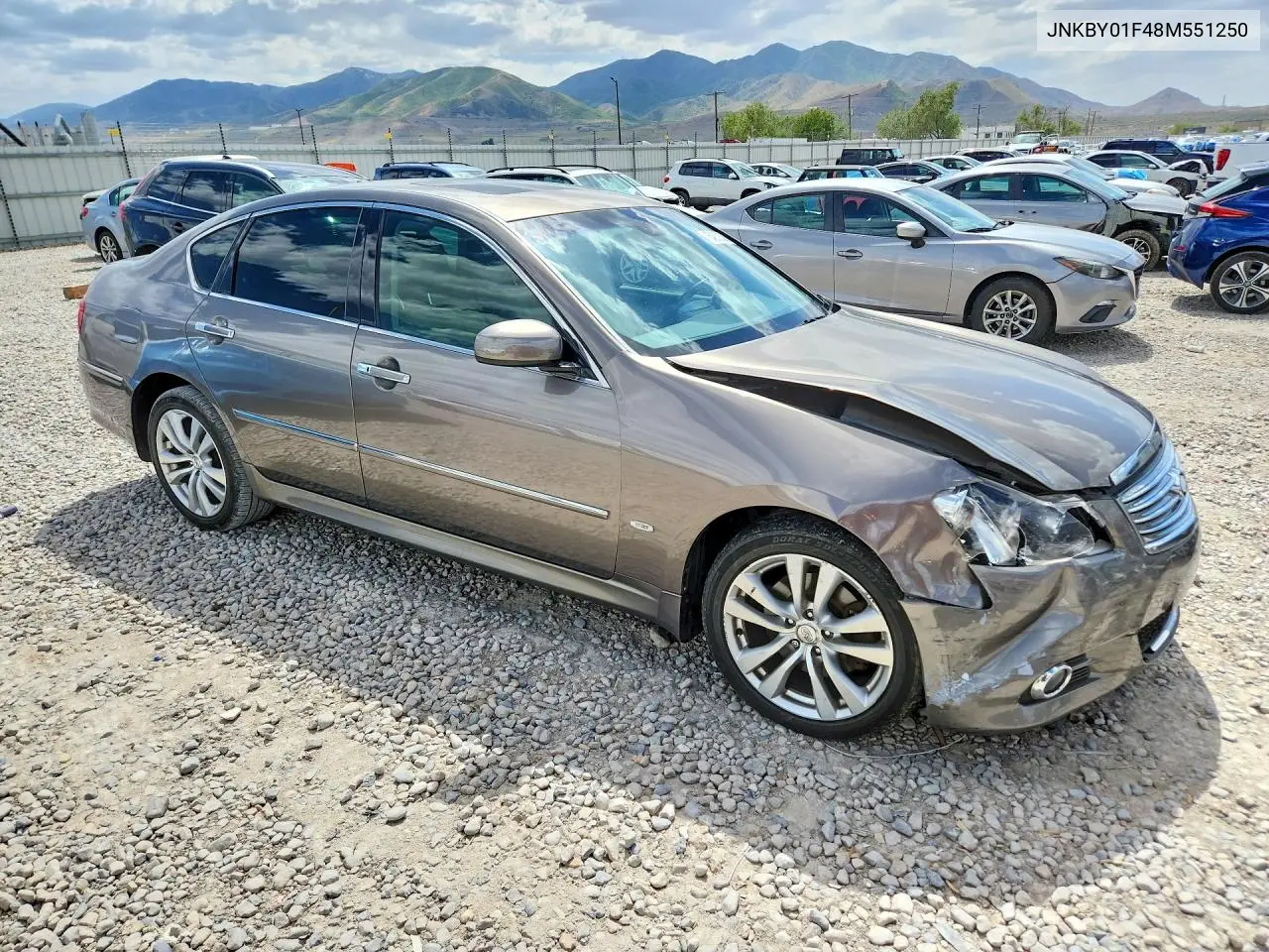 2008 Infiniti M45 X VIN: JNKBY01F48M551250 Lot: 54660636