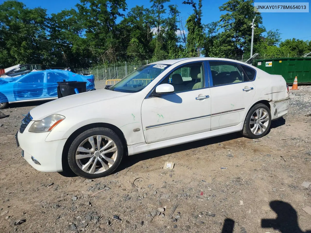 2008 Infiniti M35 X VIN: JNKAY01F78M654013 Lot: 56825426