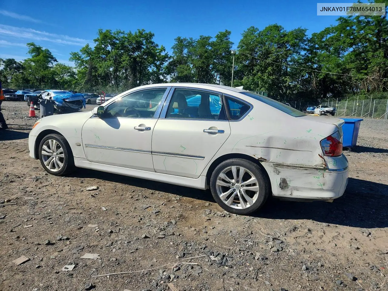 2008 Infiniti M35 X VIN: JNKAY01F78M654013 Lot: 56825426