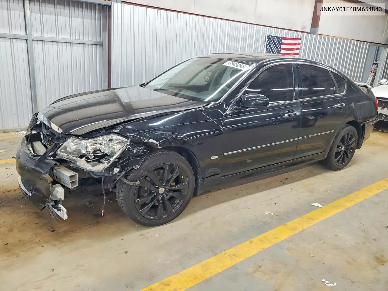 2008 Infiniti M35 VIN: JNKAY01F48M654843 Lot: 57548866