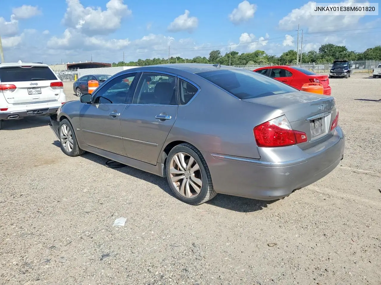 2008 Infiniti M35 Base VIN: JNKAY01E38M601820 Lot: 59388166
