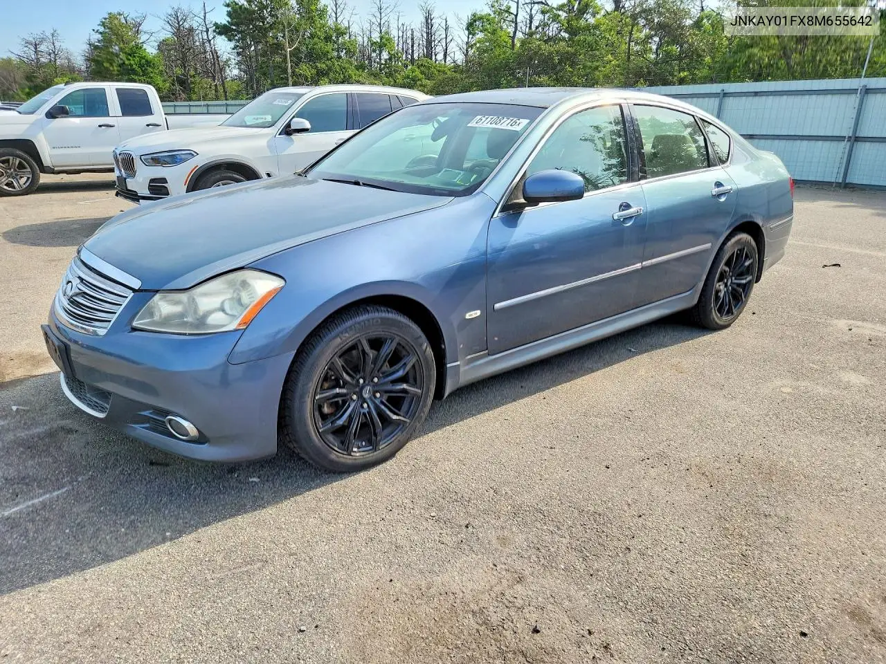 2008 Infiniti M35 X VIN: JNKAY01FX8M655642 Lot: 61108716