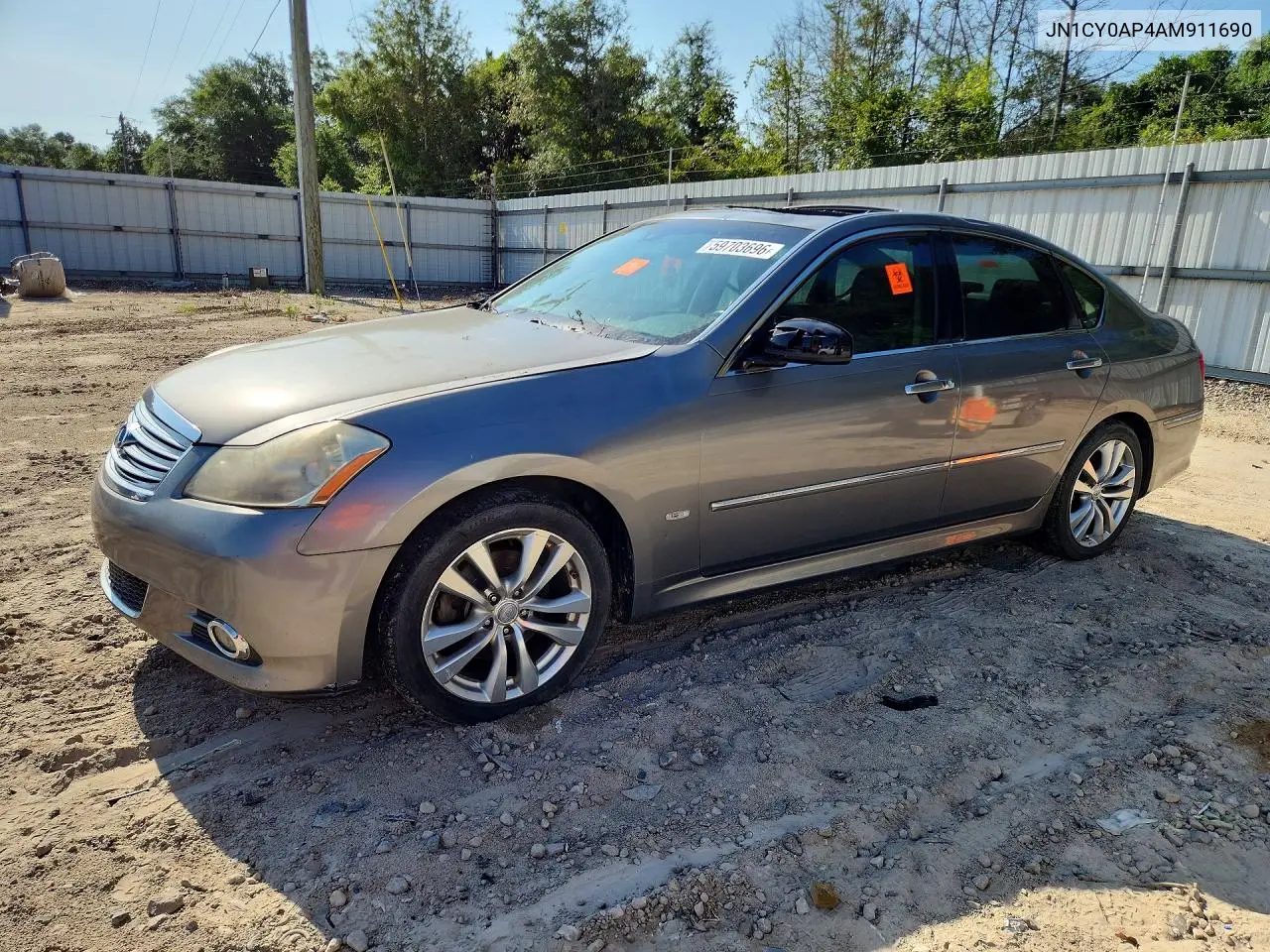 2010 Infiniti M35 Base VIN: JN1CY0AP4AM911690 Lot: 59703696