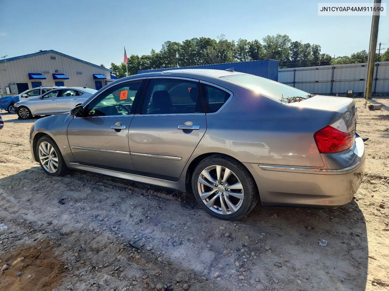 2010 Infiniti M35 Base VIN: JN1CY0AP4AM911690 Lot: 59703696