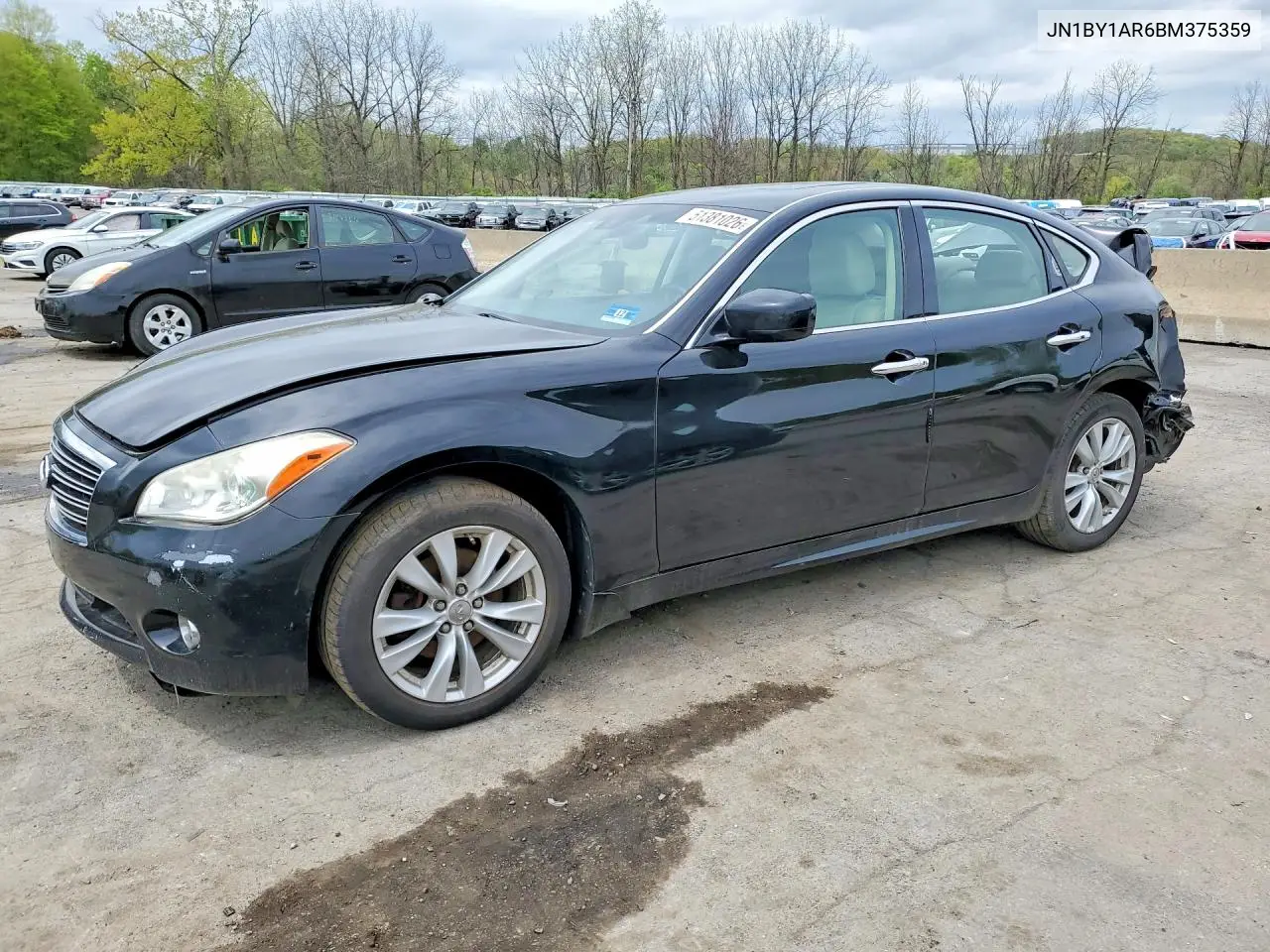 2011 Infiniti M37 X VIN: JN1BY1AR6BM375359 Lot: 51381026