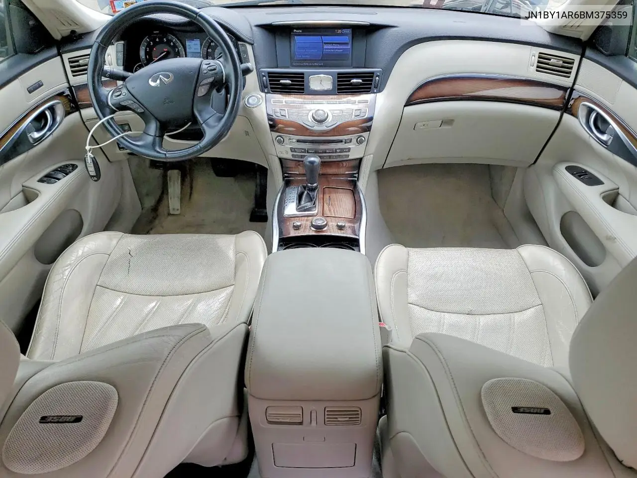 2011 Infiniti M37 X VIN: JN1BY1AR6BM375359 Lot: 51381026