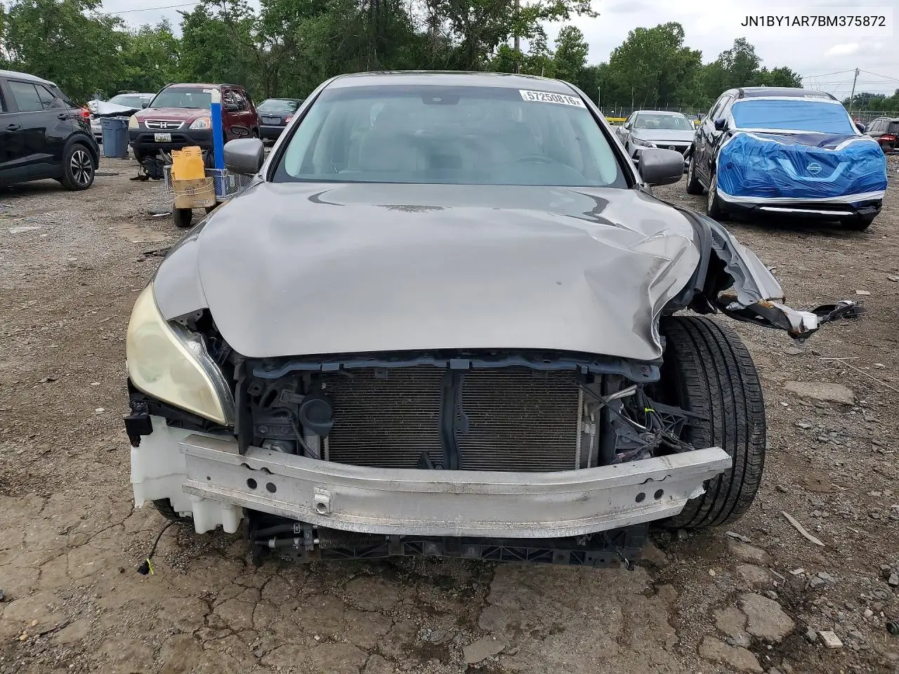 2011 Infiniti M37 X VIN: JN1BY1AR7BM375872 Lot: 57250816