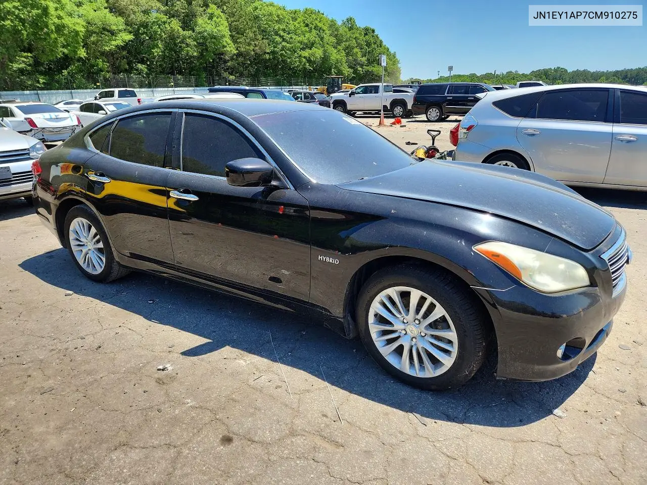 2012 Infiniti M35H Base VIN: JN1EY1AP7CM910275 Lot: 53735336