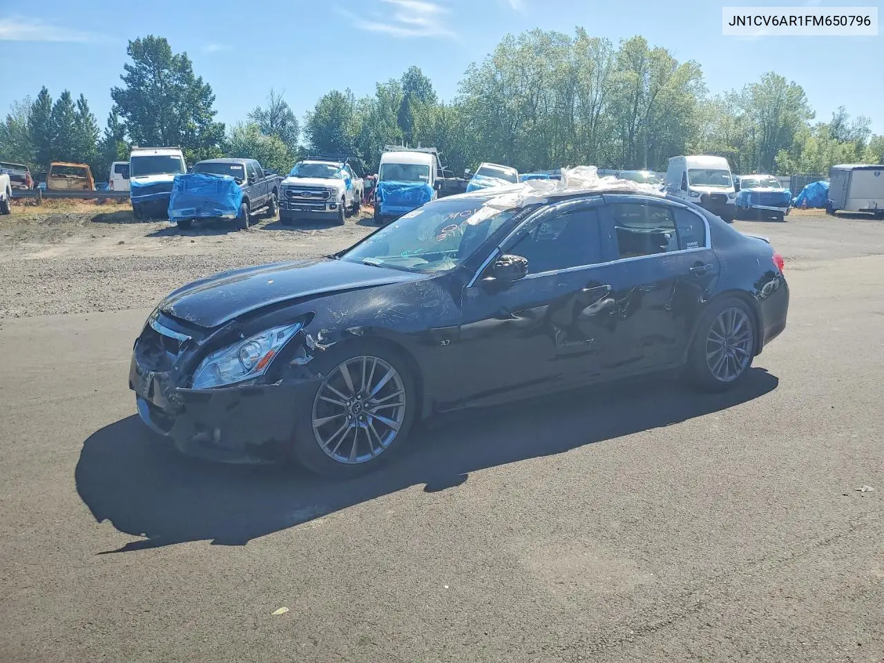 2015 Infiniti Q40 Base VIN: JN1CV6AR1FM650796 Lot: 55310486