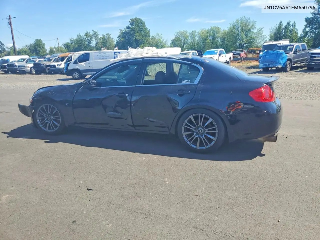 2015 Infiniti Q40 Base VIN: JN1CV6AR1FM650796 Lot: 55310486