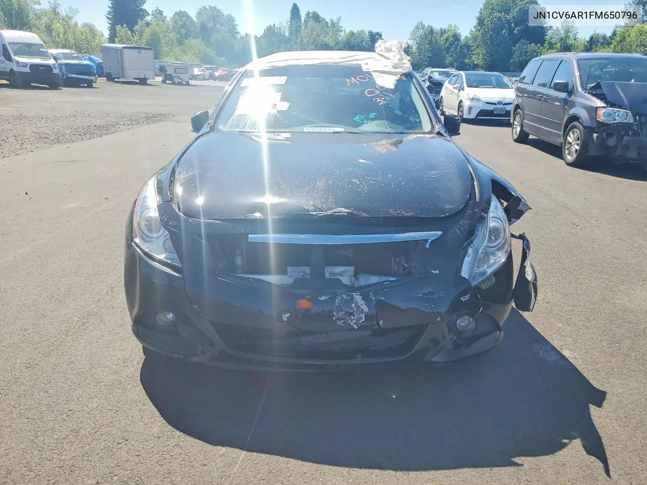 2015 Infiniti Q40 Base VIN: JN1CV6AR1FM650796 Lot: 55310486