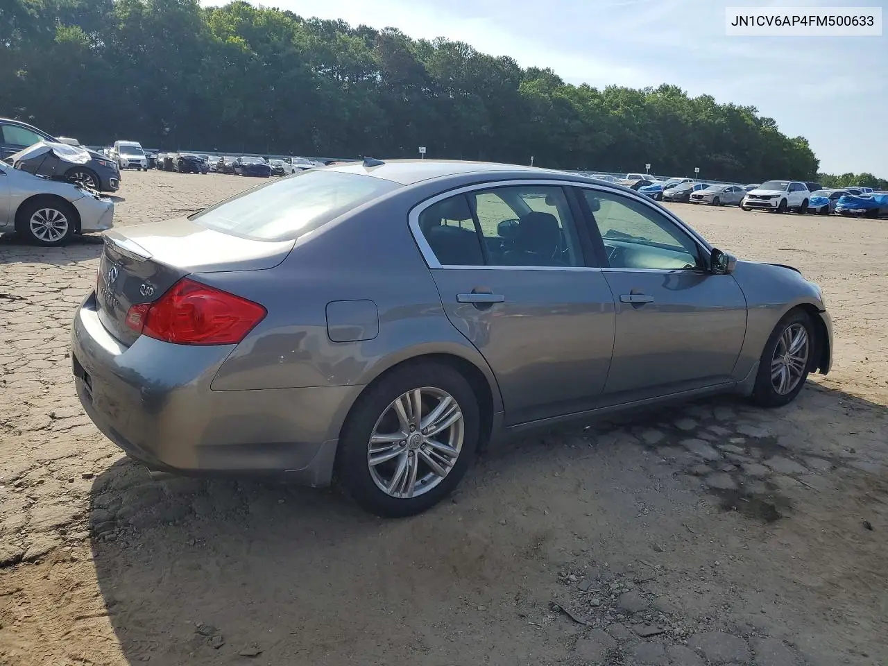 2015 Infiniti Q40 Base VIN: JN1CV6AP4FM500633 Lot: 56972376