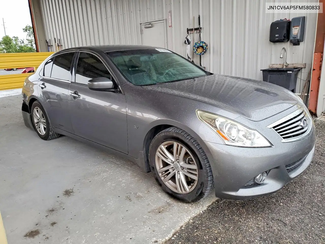 2015 Infiniti Q40 Base VIN: JN1CV6AP5FM580833 Lot: 59138366