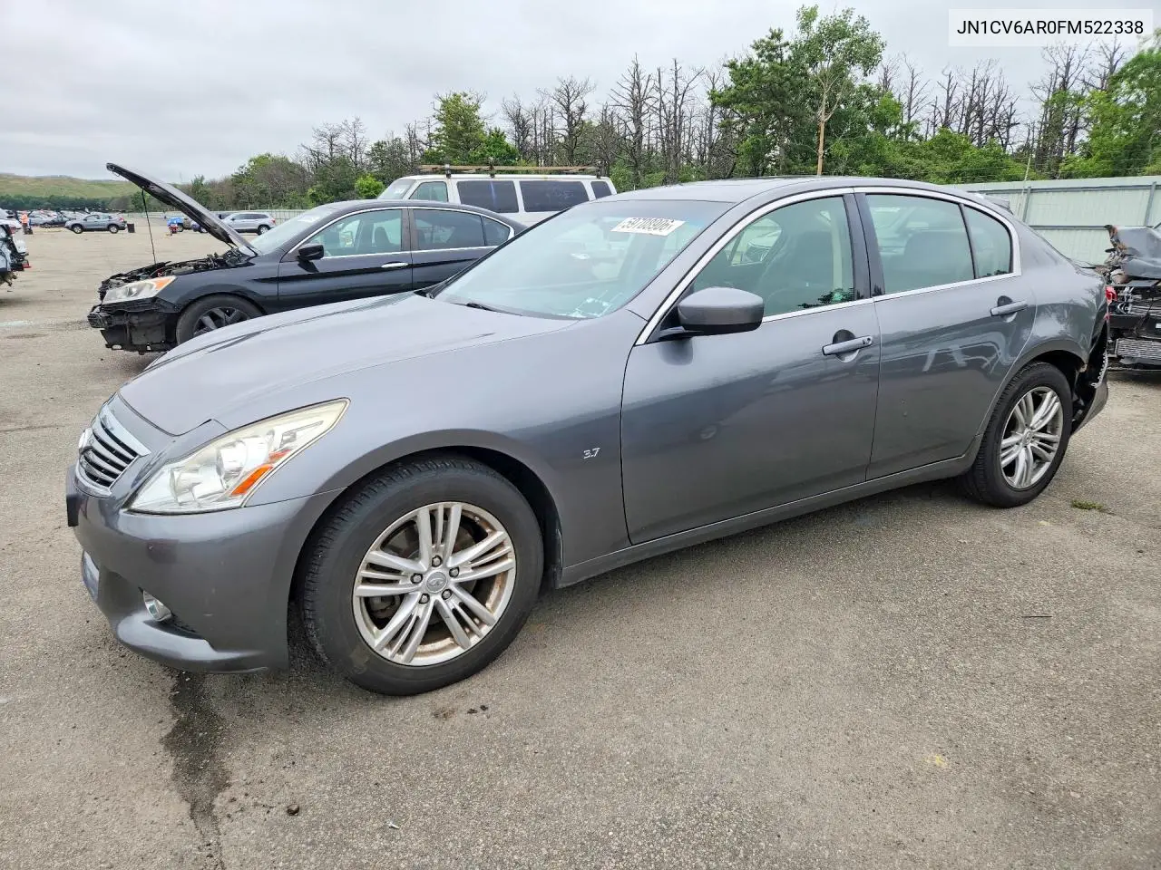 2015 Infiniti Q40 Base VIN: JN1CV6AR0FM522338 Lot: 59708906