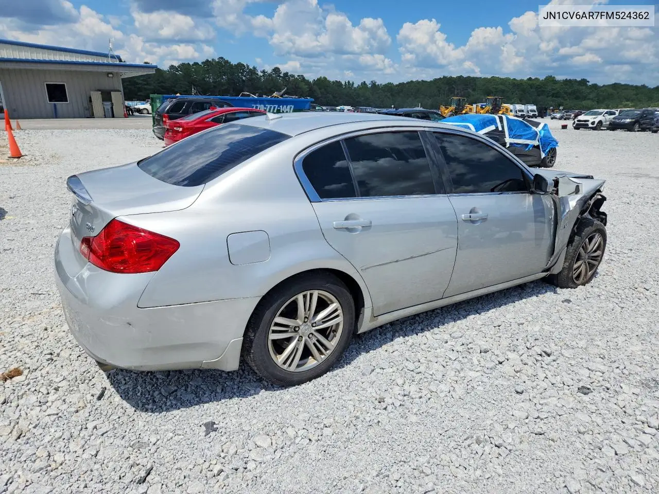 2015 Infiniti Q40 Base VIN: JN1CV6AR7FM524362 Lot: 61870546