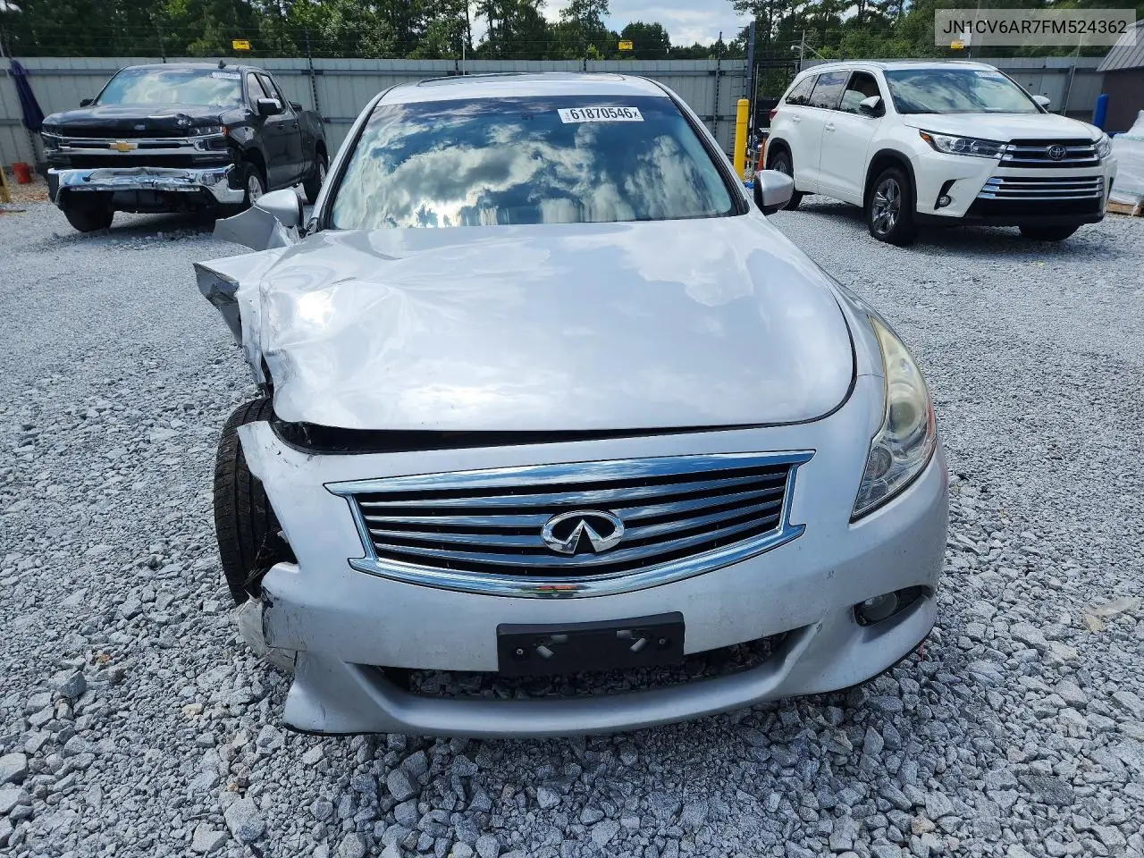 2015 Infiniti Q40 Base VIN: JN1CV6AR7FM524362 Lot: 61870546