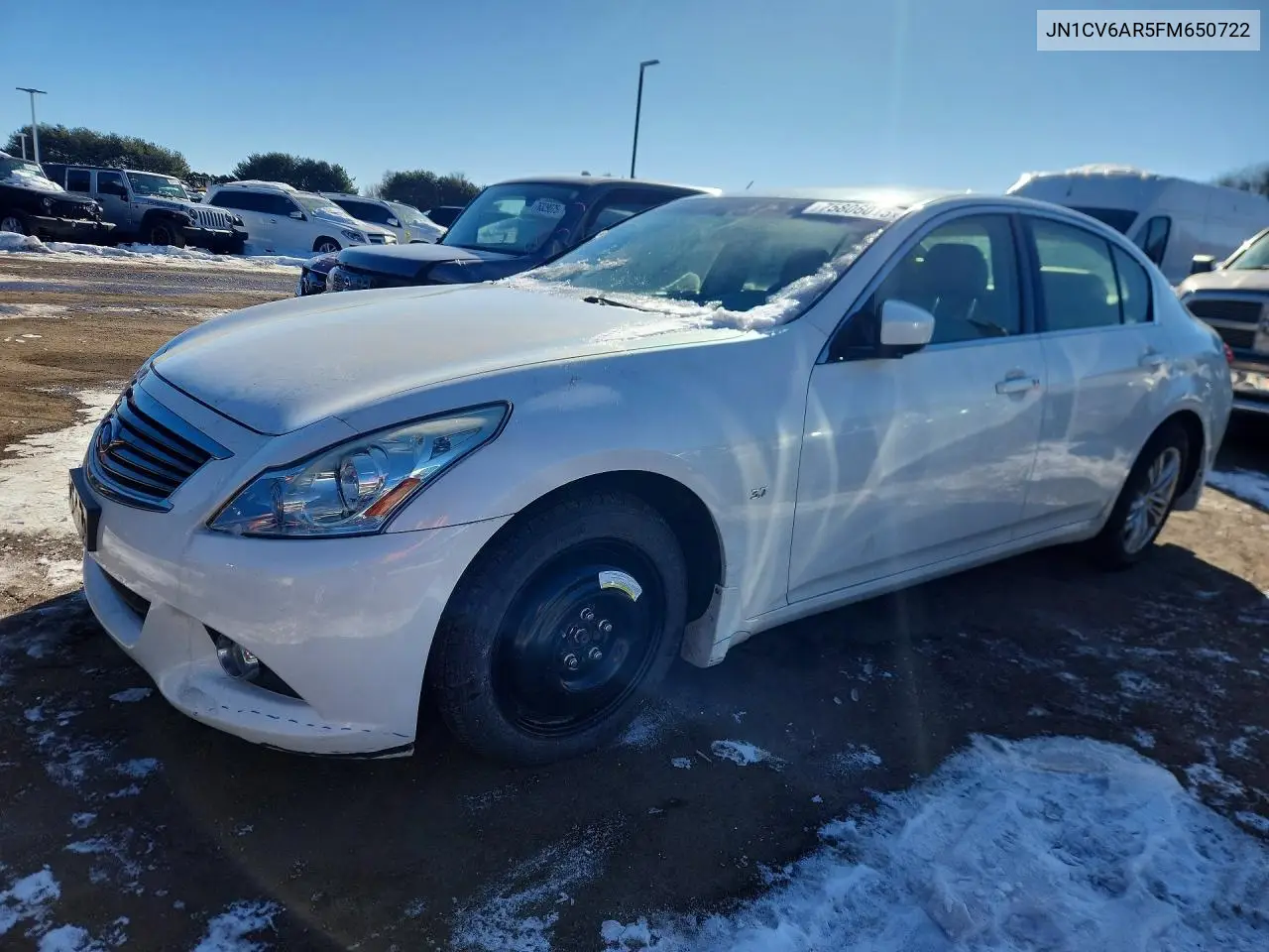 2015 Infiniti Q40 VIN: JN1CV6AR5FM650722 Lot: 75806015