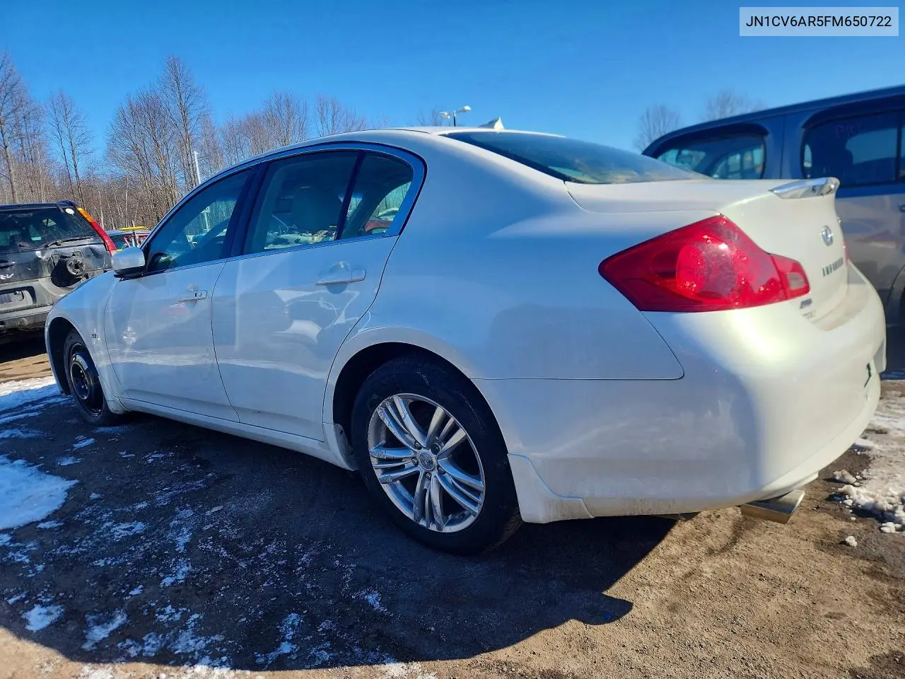 2015 Infiniti Q40 VIN: JN1CV6AR5FM650722 Lot: 75806015
