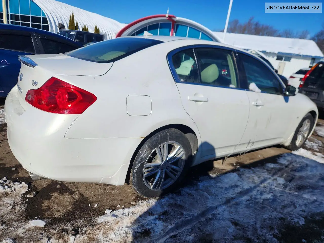 2015 Infiniti Q40 VIN: JN1CV6AR5FM650722 Lot: 75806015