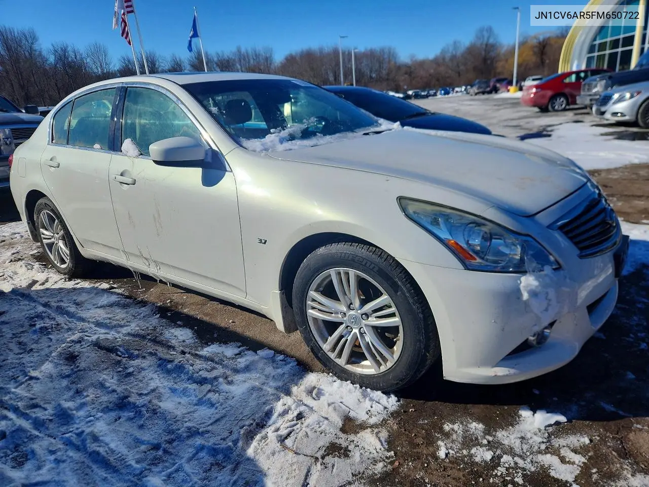 2015 Infiniti Q40 VIN: JN1CV6AR5FM650722 Lot: 75806015
