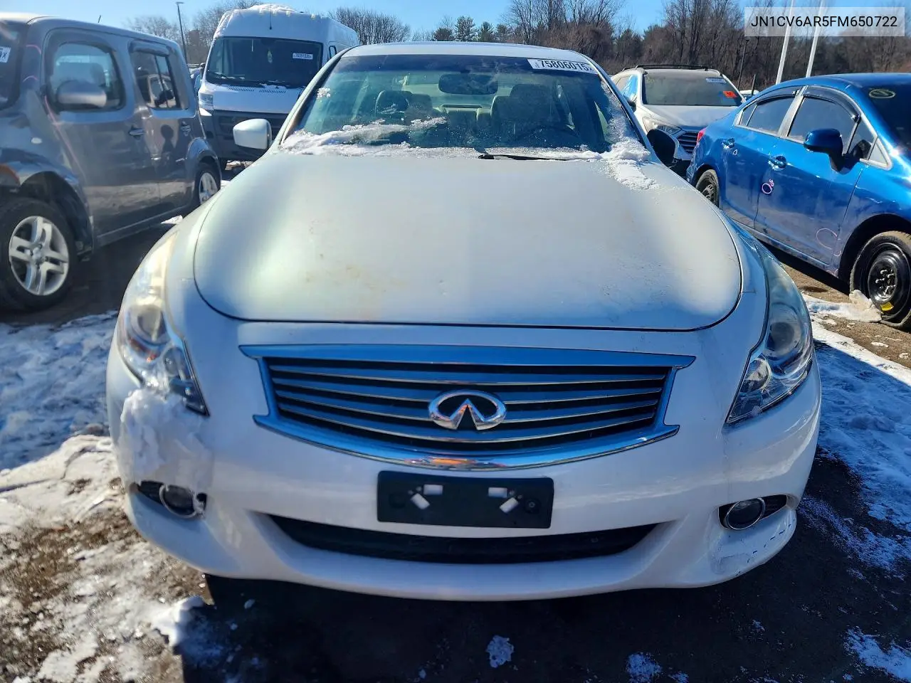 2015 Infiniti Q40 VIN: JN1CV6AR5FM650722 Lot: 75806015