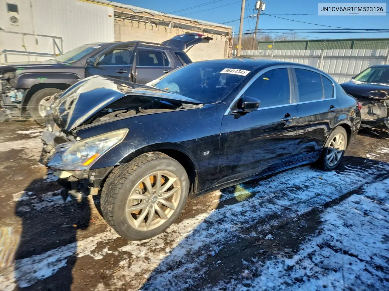 2015 Infiniti Q40 Base VIN: JN1CV6AR1FM523126 Lot: 96414345