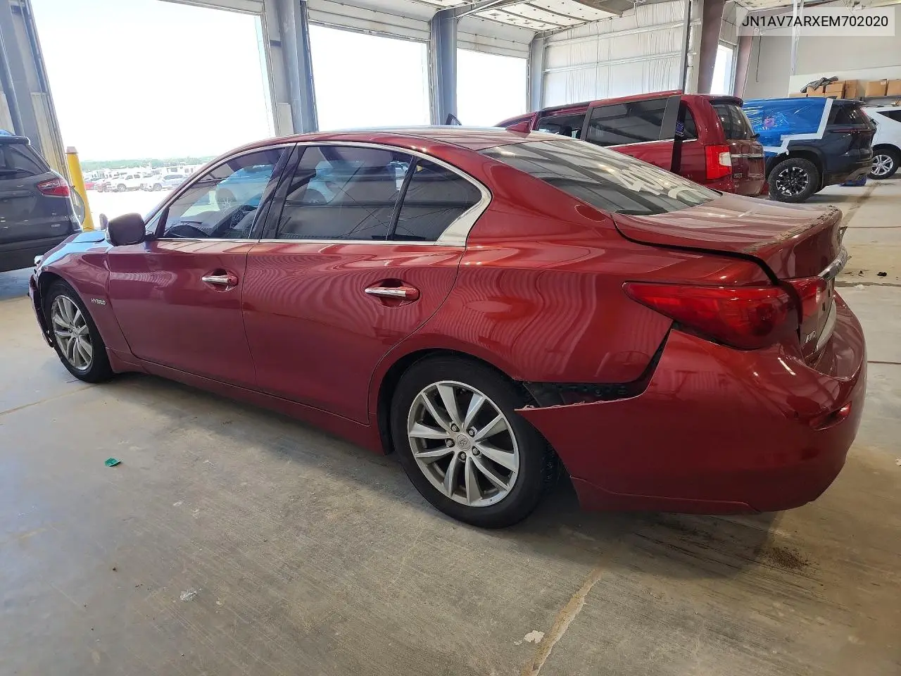 2014 Infiniti Q50 Hybrid Premium VIN: JN1AV7ARXEM702020 Lot: 56978716
