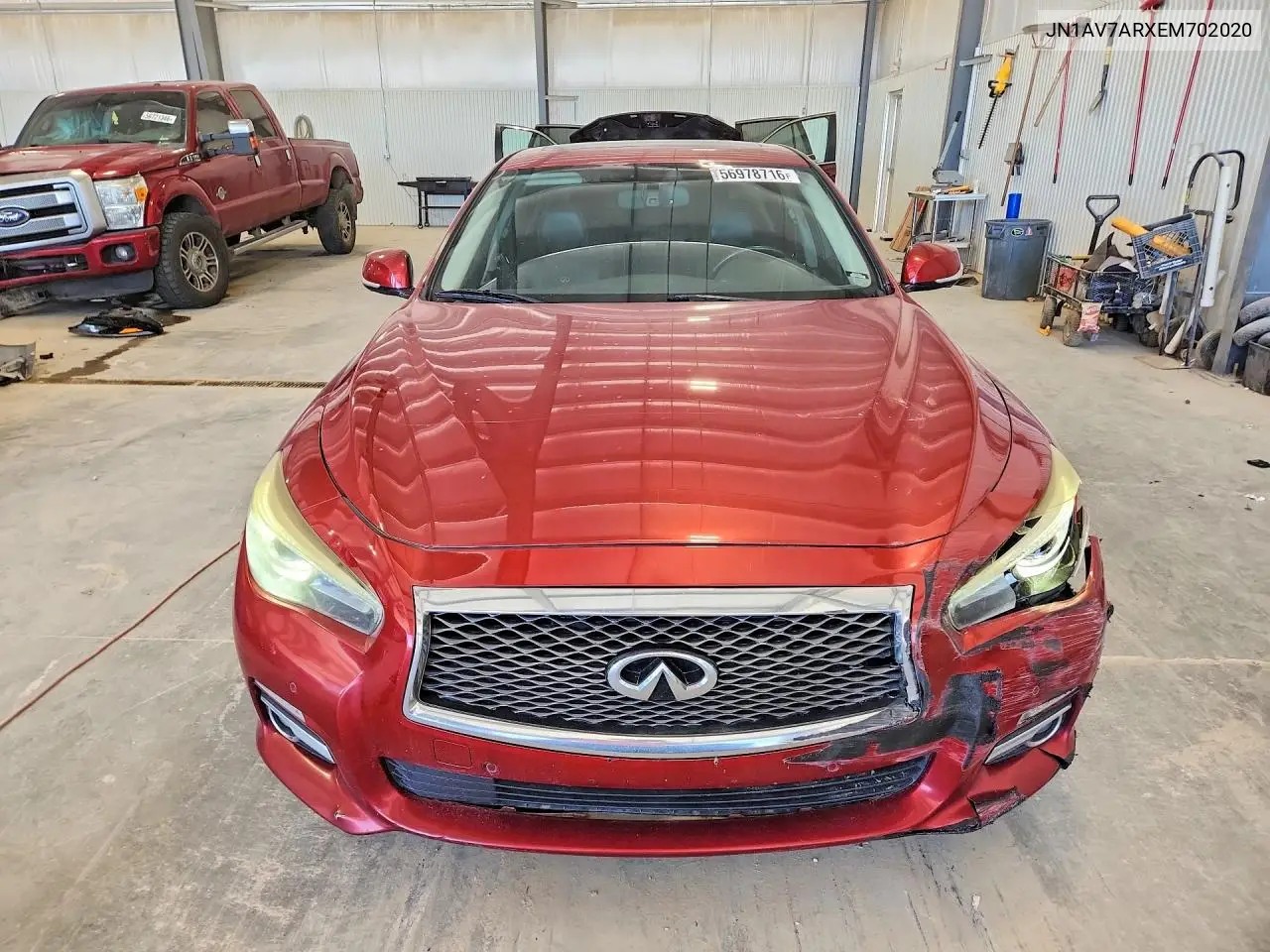 2014 Infiniti Q50 Hybrid Premium VIN: JN1AV7ARXEM702020 Lot: 56978716