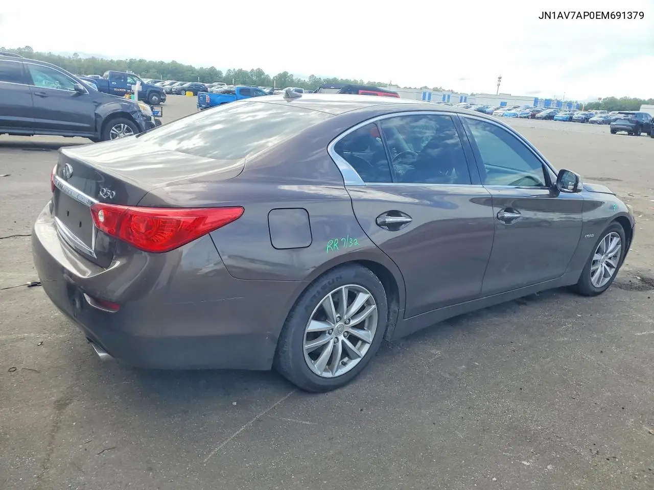 2014 Infiniti Q50 Hybrid Premium VIN: JN1AV7AP0EM691379 Lot: 57637896