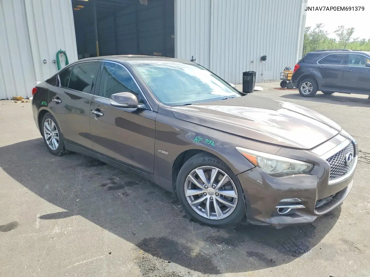 2014 Infiniti Q50 Hybrid Premium VIN: JN1AV7AP0EM691379 Lot: 57637896