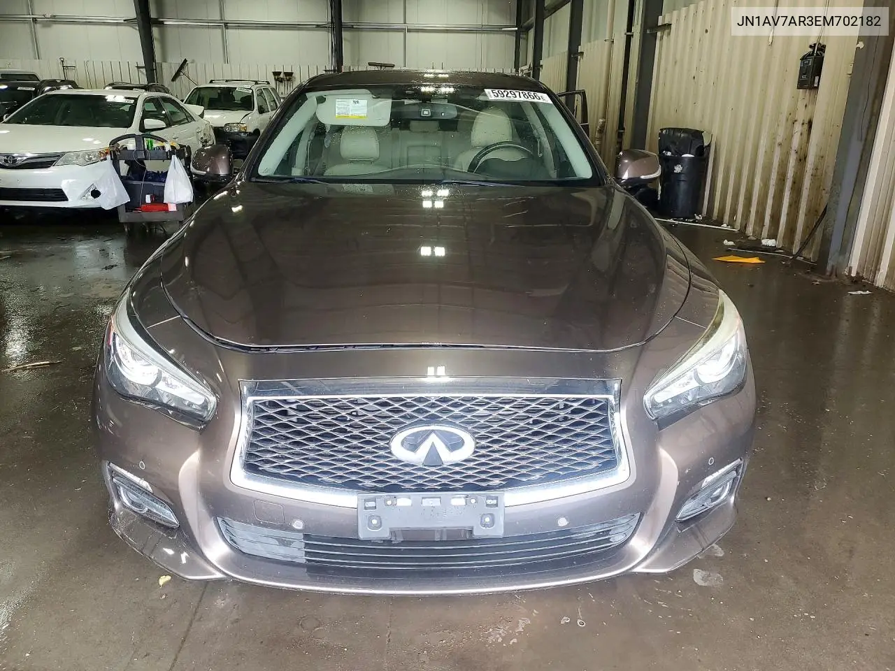 2014 Infiniti Q50 Hybrid Premium VIN: JN1AV7AR3EM702182 Lot: 59297866