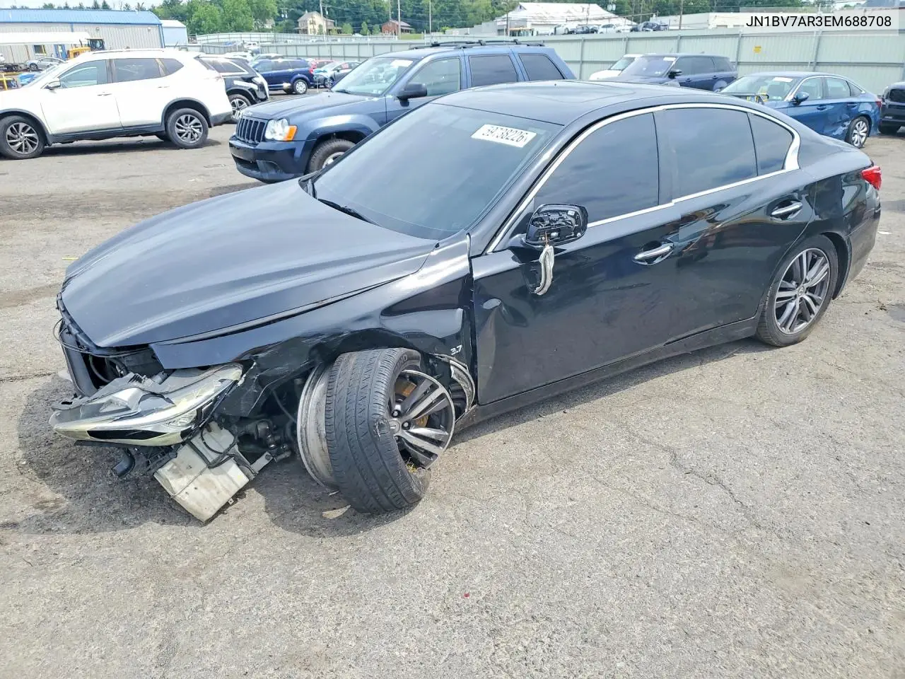 2014 Infiniti Q50 Premium VIN: JN1BV7AR3EM688708 Lot: 59738226