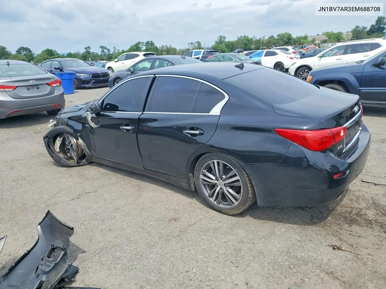 2014 Infiniti Q50 Premium VIN: JN1BV7AR3EM688708 Lot: 59738226