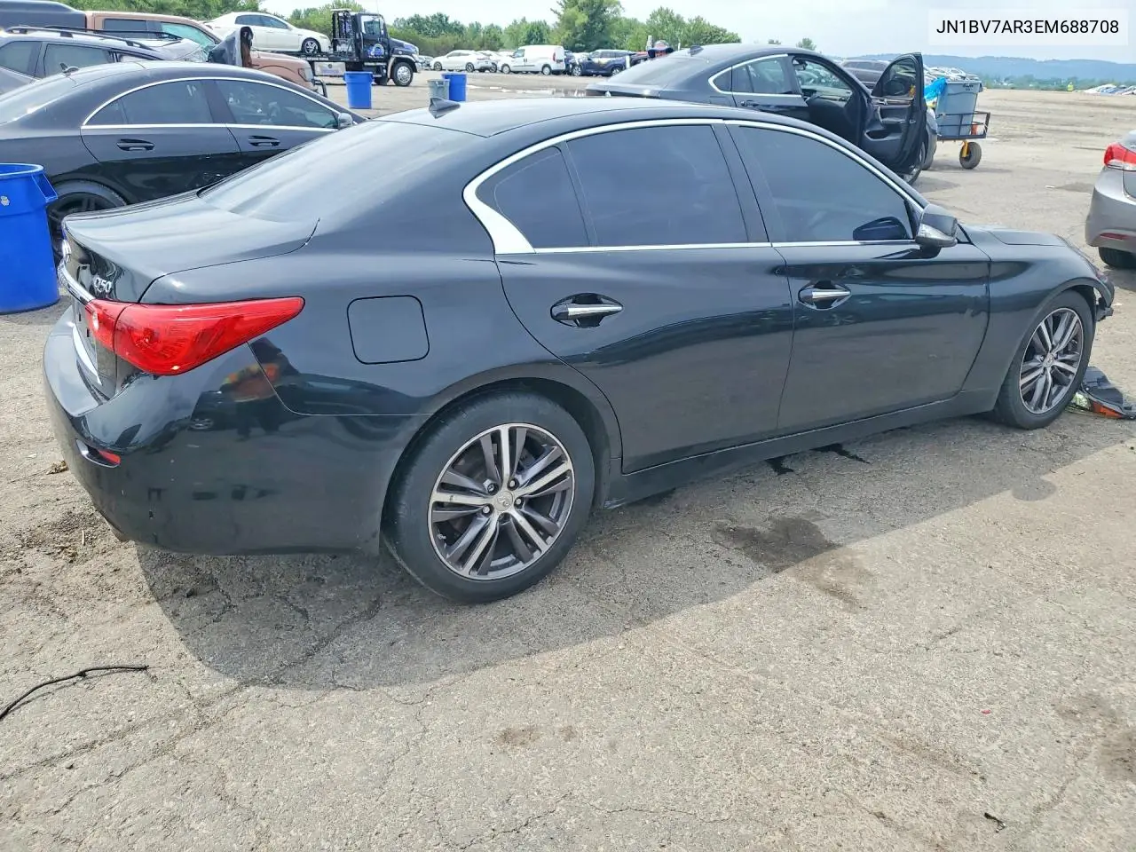 2014 Infiniti Q50 Premium VIN: JN1BV7AR3EM688708 Lot: 59738226