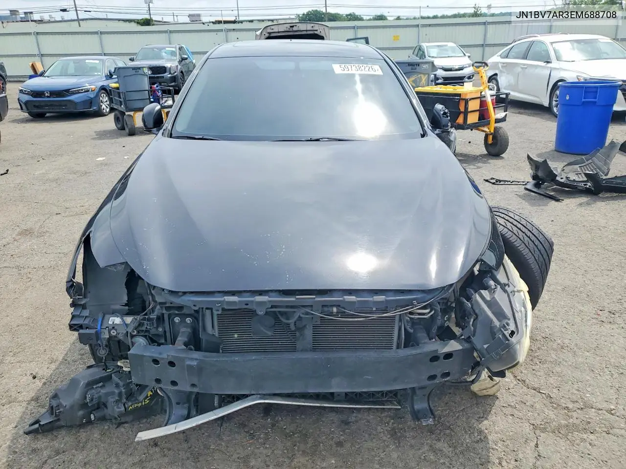 2014 Infiniti Q50 Premium VIN: JN1BV7AR3EM688708 Lot: 59738226
