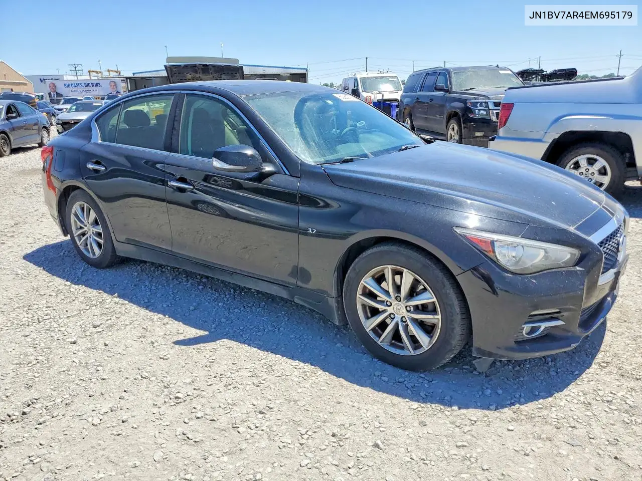 2014 Infiniti Q50 Premium VIN: JN1BV7AR4EM695179 Lot: 60062796