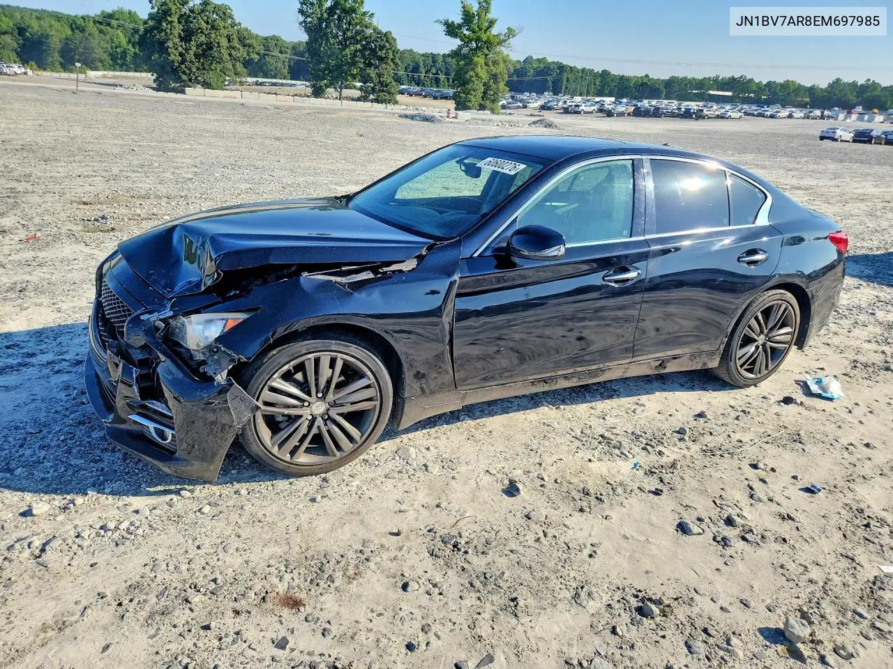 2014 Infiniti Q50 Premium VIN: JN1BV7AR8EM697985 Lot: 60600276