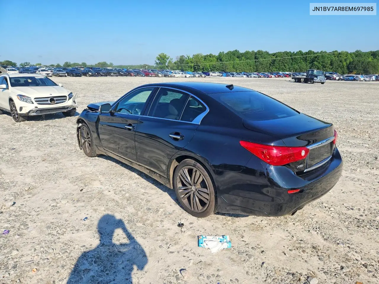 2014 Infiniti Q50 Premium VIN: JN1BV7AR8EM697985 Lot: 60600276
