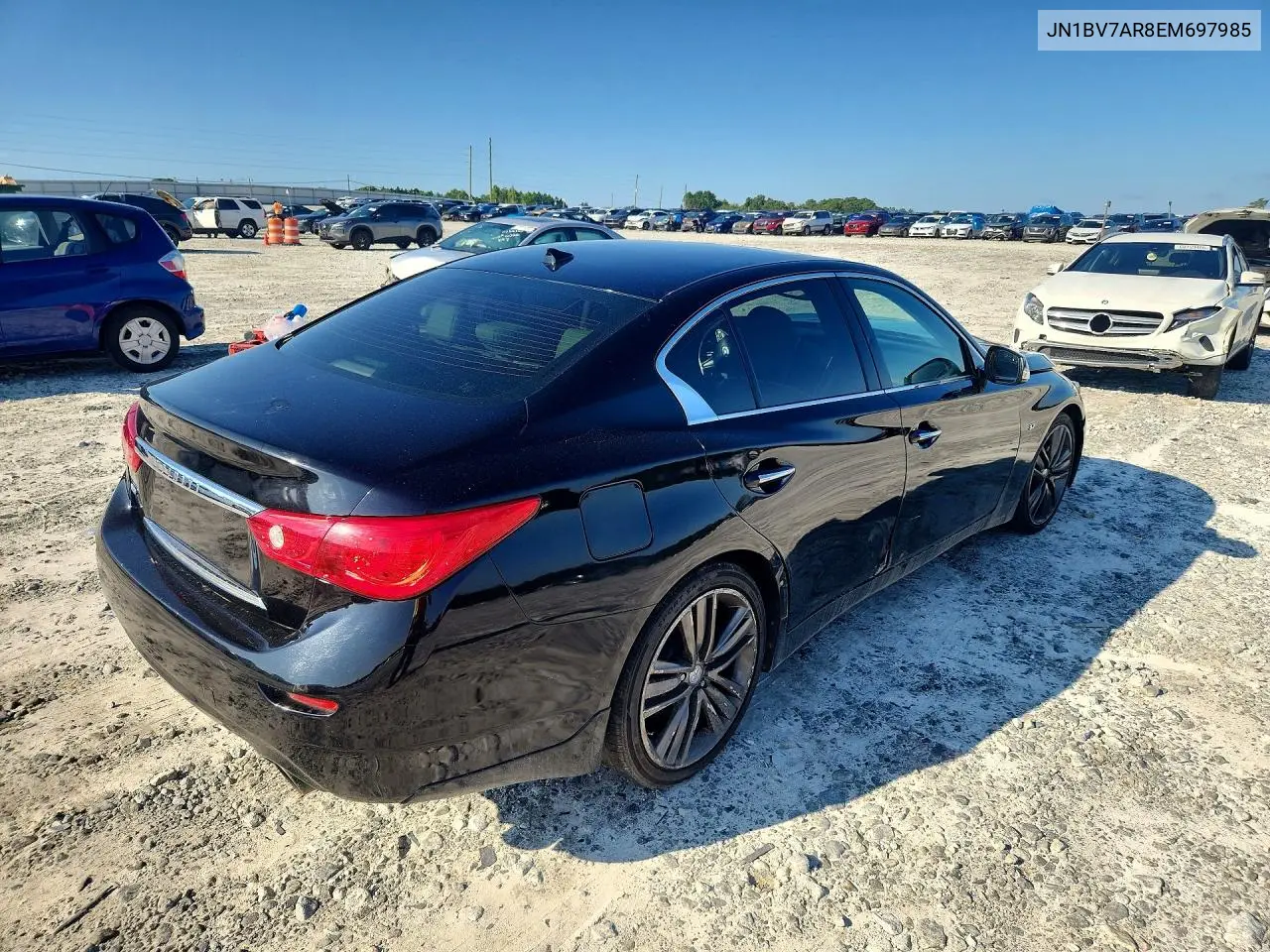 2014 Infiniti Q50 Premium VIN: JN1BV7AR8EM697985 Lot: 60600276