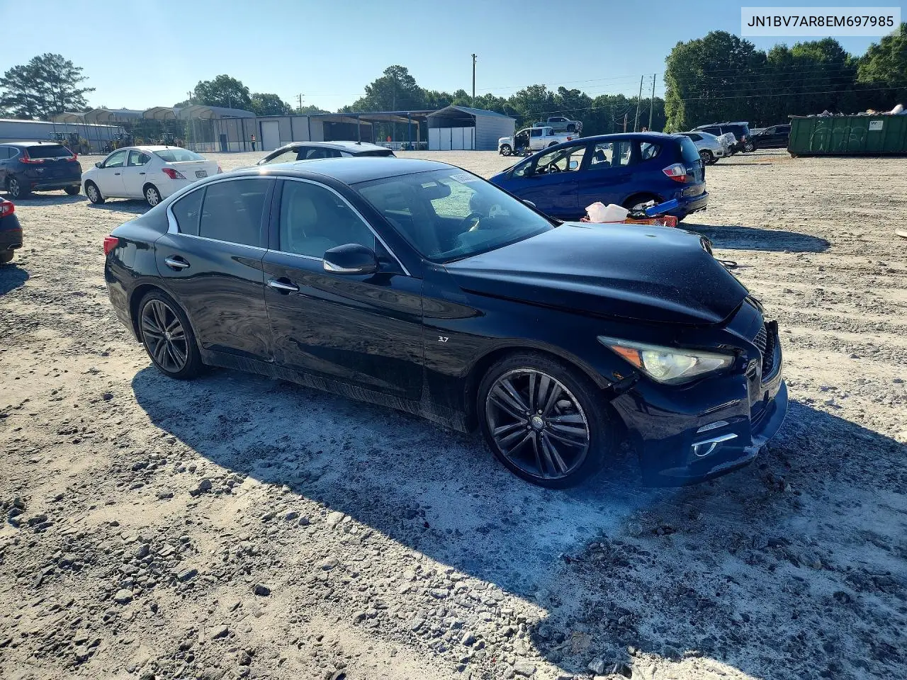 2014 Infiniti Q50 Premium VIN: JN1BV7AR8EM697985 Lot: 60600276