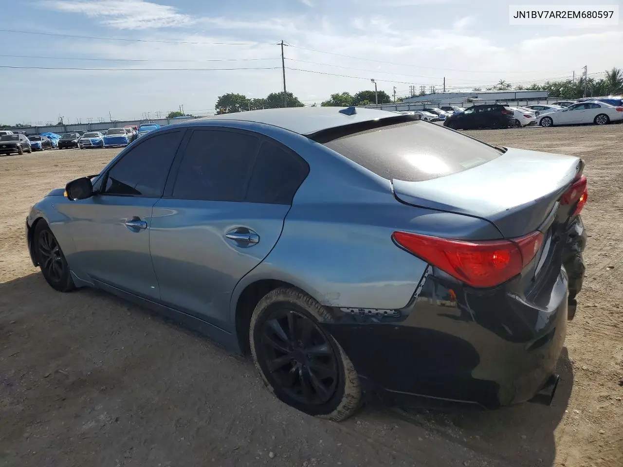 2014 Infiniti Q50 Base VIN: JN1BV7AR2EM680597 Lot: 60973076